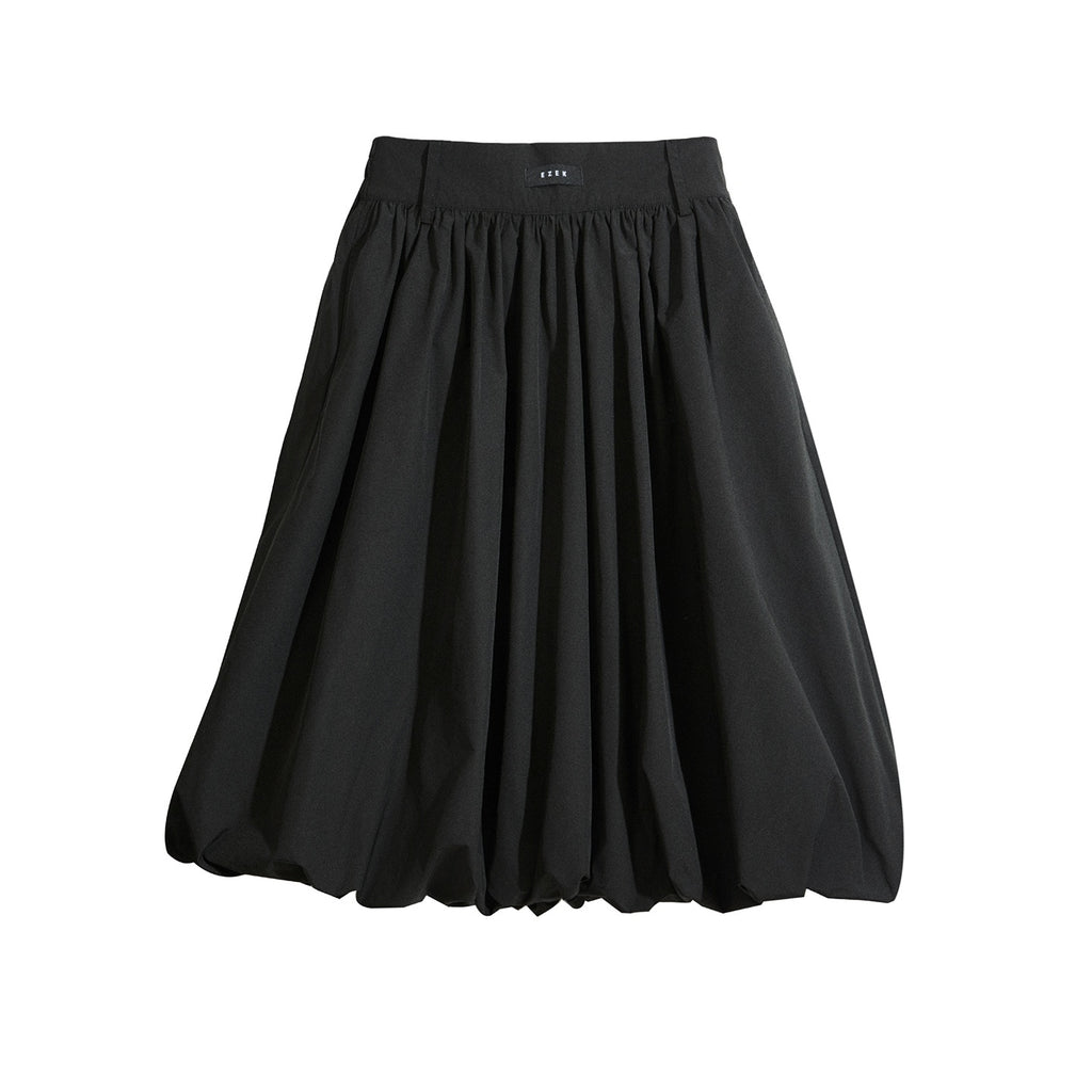 EZEK_Ruched_Bubble_Hem_A_Line_Pocket_Women's_Polyester_Midi_Skirts_1075084490809_MISSTT