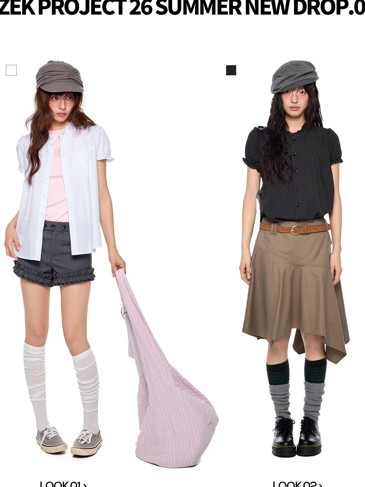 EZEK Ruched Lace Stand Collar Buttons Women's Polyester Cotton Short Sleeve T-shirts