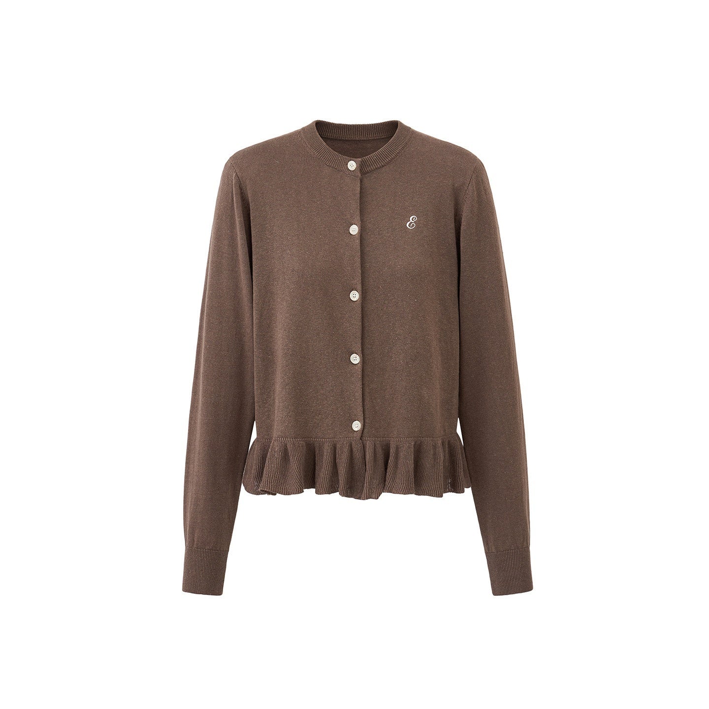 EZEK_Ruffled_Knitted_Cropped_Long_Sleeve_Women's_Linen_Cotton_Blend_Cardigans_1060176923213_MISSTT