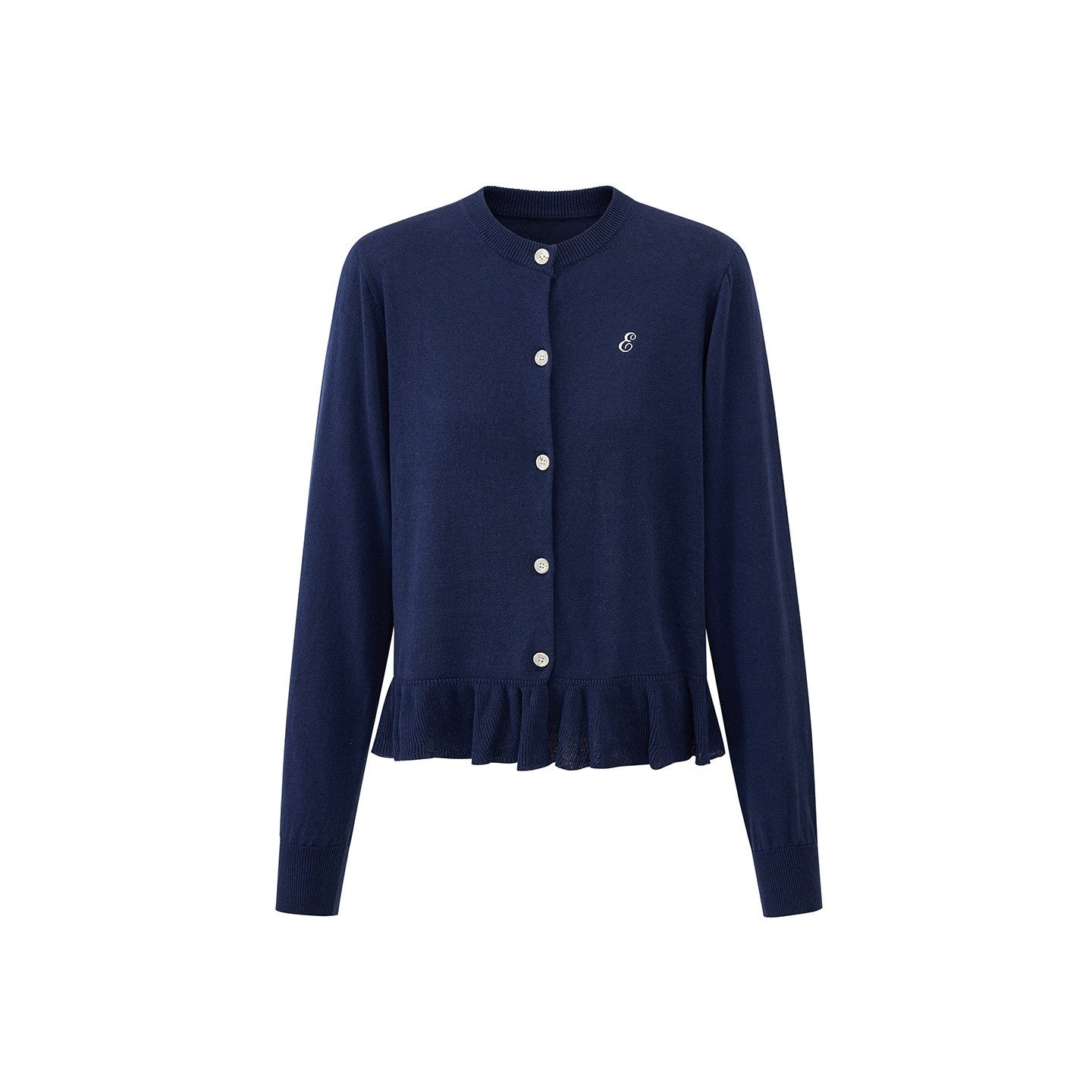 EZEK_Ruffled_Knitted_Cropped_Long_Sleeve_Women's_Linen_Cotton_Blend_Cardigans_1060176923213_MISSTT
