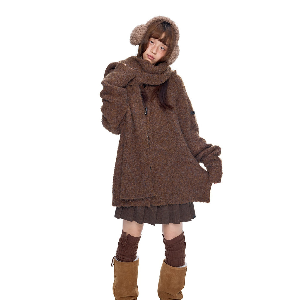 EZEK_Slouchy_Speckled_Textured_Hooded_Toggle_Button_Women's_Knit_Cardigans_990690432721_MISSTT