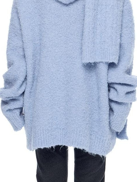 EZEK Slouchy Speckled Textured Hooded Toggle Button Women's Knit Cardigans