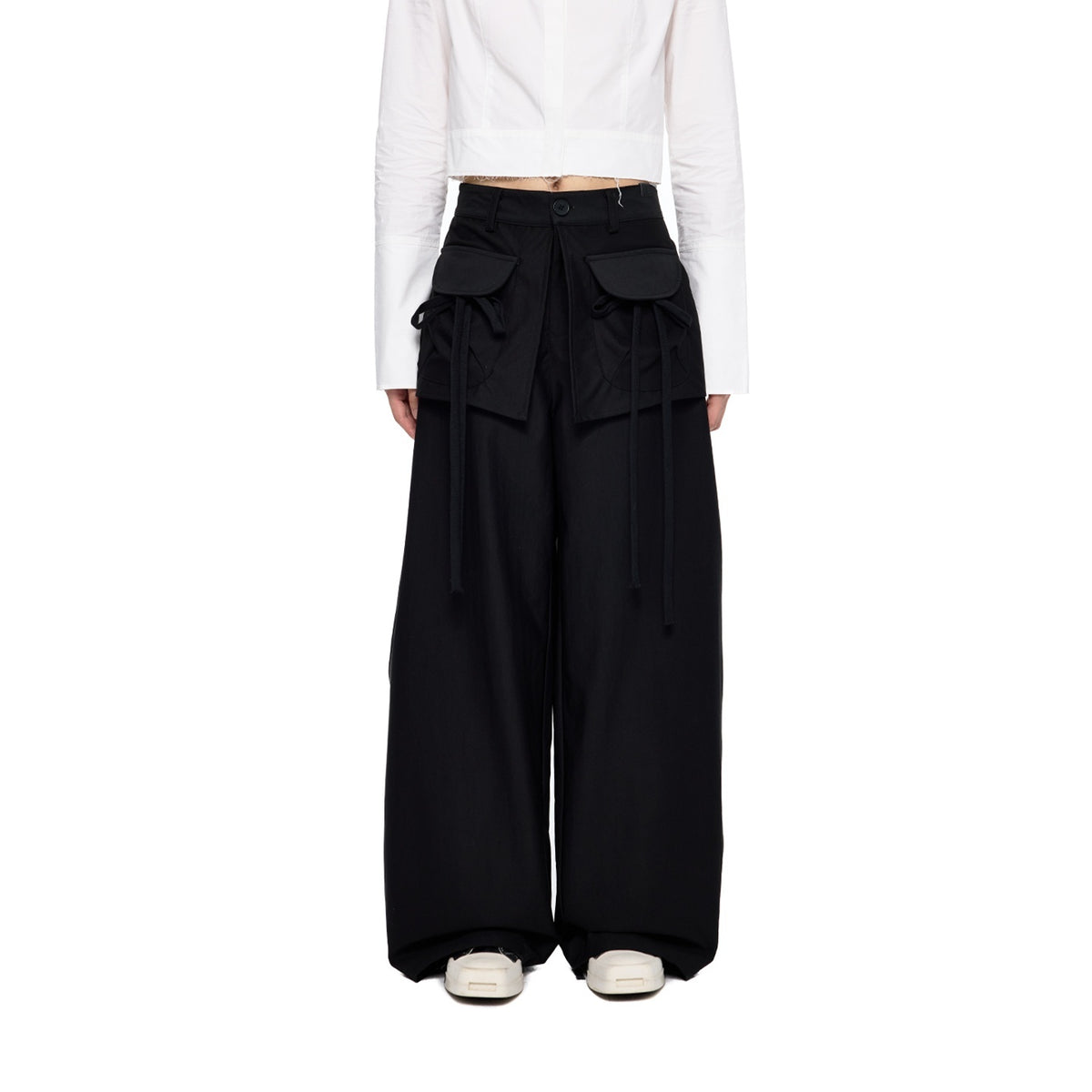 EZEK_Spliced_Drawstring_Pocket_Relaxed_Fit_Women's_Polyester_Wide-leg_Pants_995812604203_MISSTT