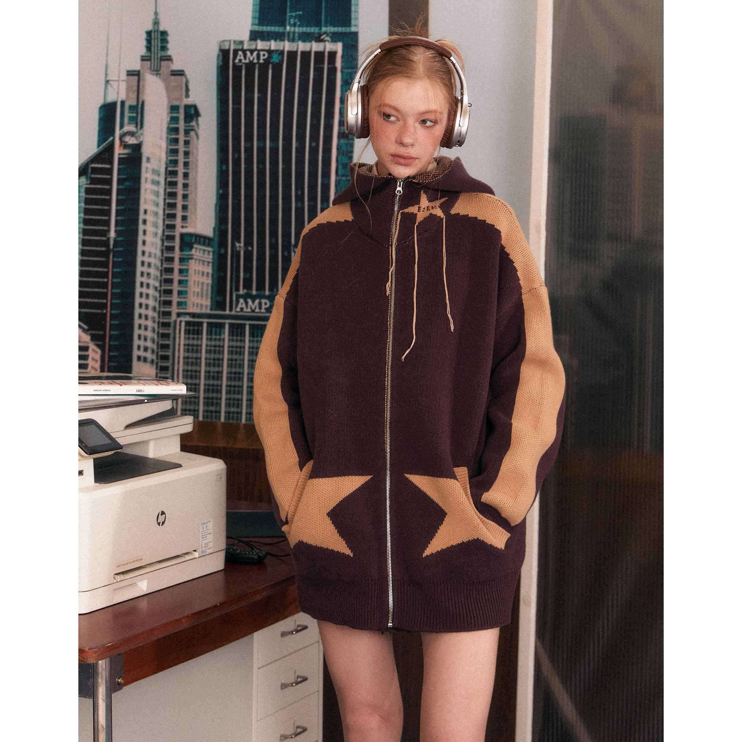 EZEK_Star_Loose_Knitted_Hooded_Zipper_Women's_Cotton_Acrylic_Blend_Fleece_Jackets_830198109521_MISSTT