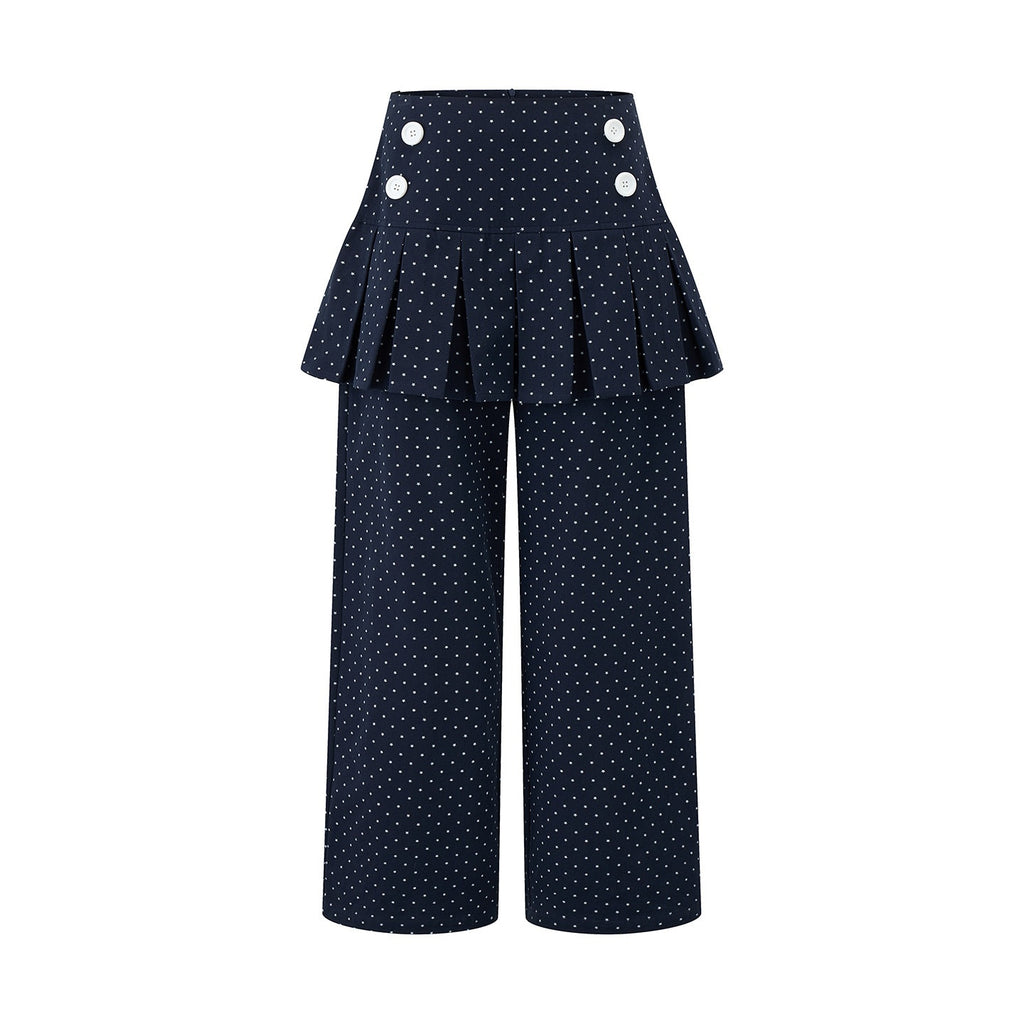 EZEK_Star_Print_Pocket_Button_Natural_Waist_Relaxed_Wide_Leg_Women's_Cotton_Skorts_1057176246535_MISSTT