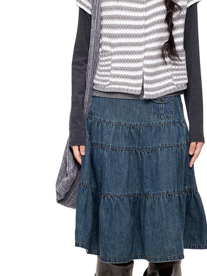 EZEK Striped Color Block Button Knit Women's Cropped Cardigans