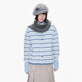 EZEK_Striped_Color_Block_Button_Stand_Collar_Knit_Women's_Cardigans_1083862617804_MISSTT