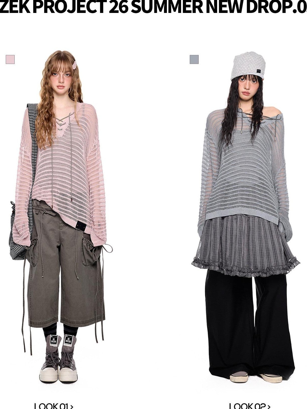 EZEK Striped Hollow Lace Up Henley Women's Acrylic Nylon Blend Long Sleeve T-shirts