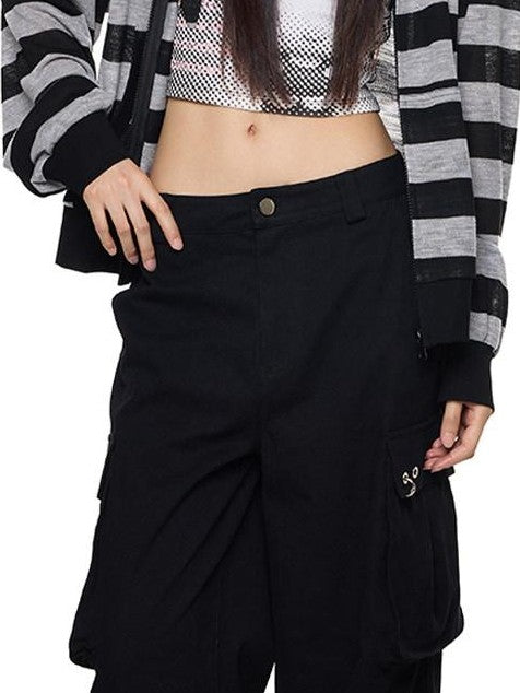 EZEK Striped Rabbit Ear Hood Removable Sleeves Women's Long Sleeve T-shirts