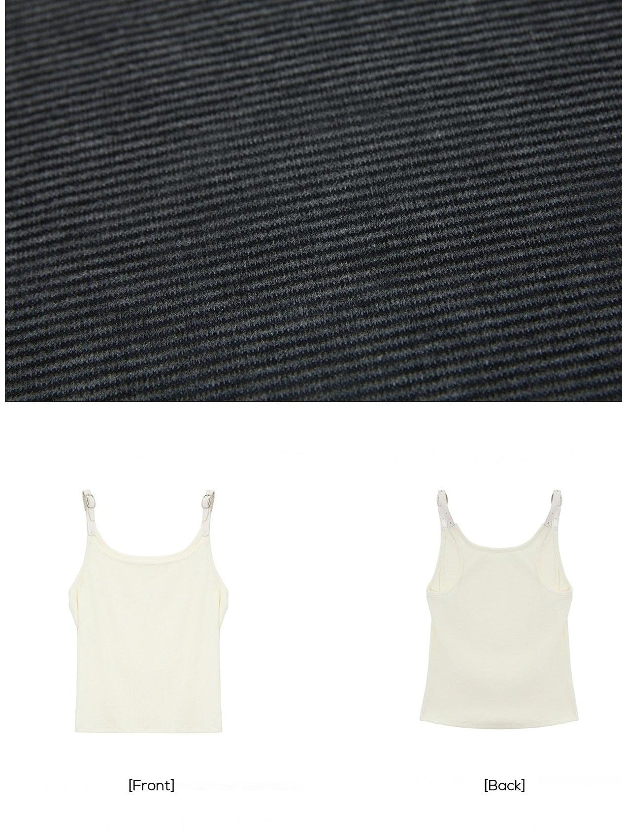 EZEK Striped Square Neck Belt Splice Slim Cropped Women's Cotton Blend Tank Tops