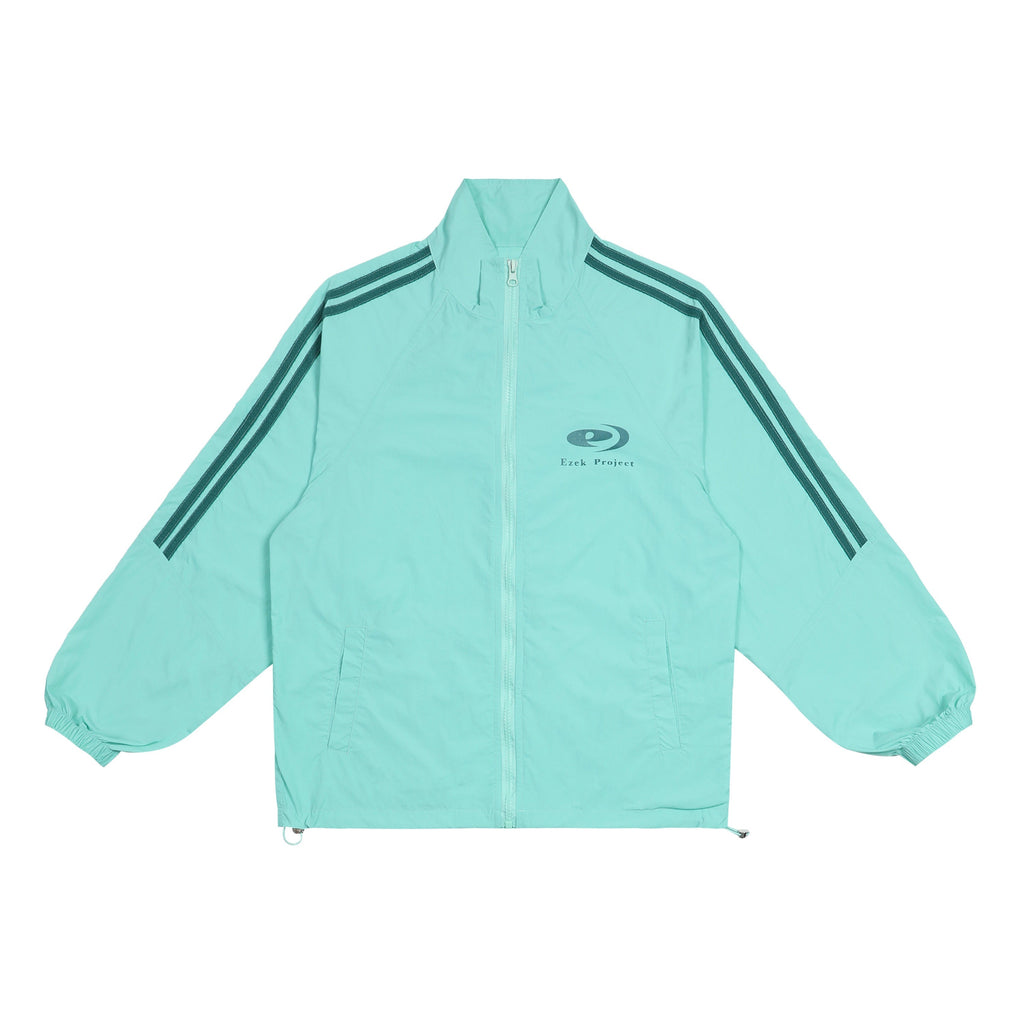 EZEK_Striped_Zip_Stand_Collar_Drawstring_Hem_Women's_Upf50_Sport_Top_&_Shorts_Sets_787671284429_MISSTT