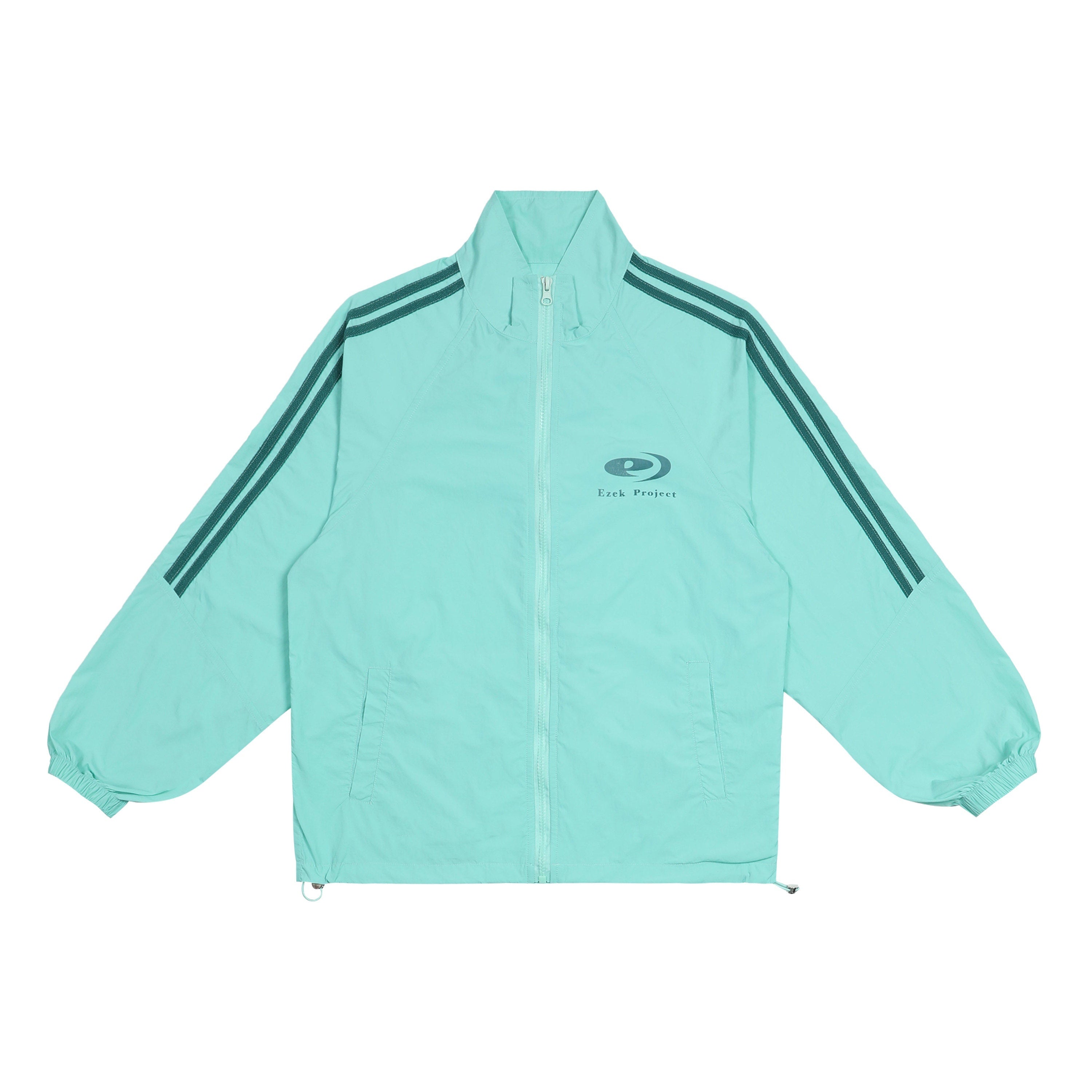 EZEK_Striped_Zip_Stand_Collar_Drawstring_Hem_Women's_Upf50_Sport_Top_&_Shorts_Sets_787671284429_MISSTT