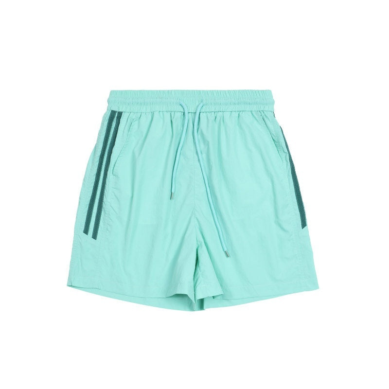EZEK_Striped_Zip_Stand_Collar_Drawstring_Hem_Women's_Upf50_Sport_Top_&_Shorts_Sets_787671284429_MISSTT
