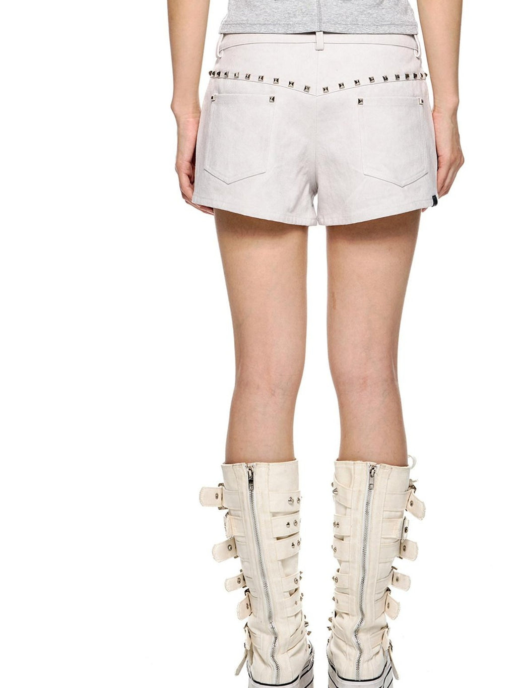 EZEK Studded Vintage Low Waist Slim Cargo Women's 100 Percent Cotton Lounge Shorts
