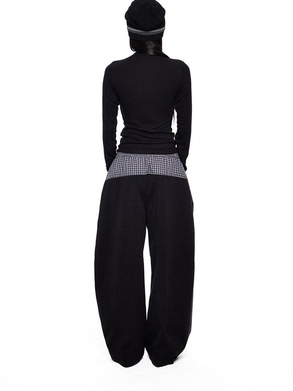 EZEK Thin Pleated Printed Half Turtleneck Women's Viscose Long Sleeve T-shirts