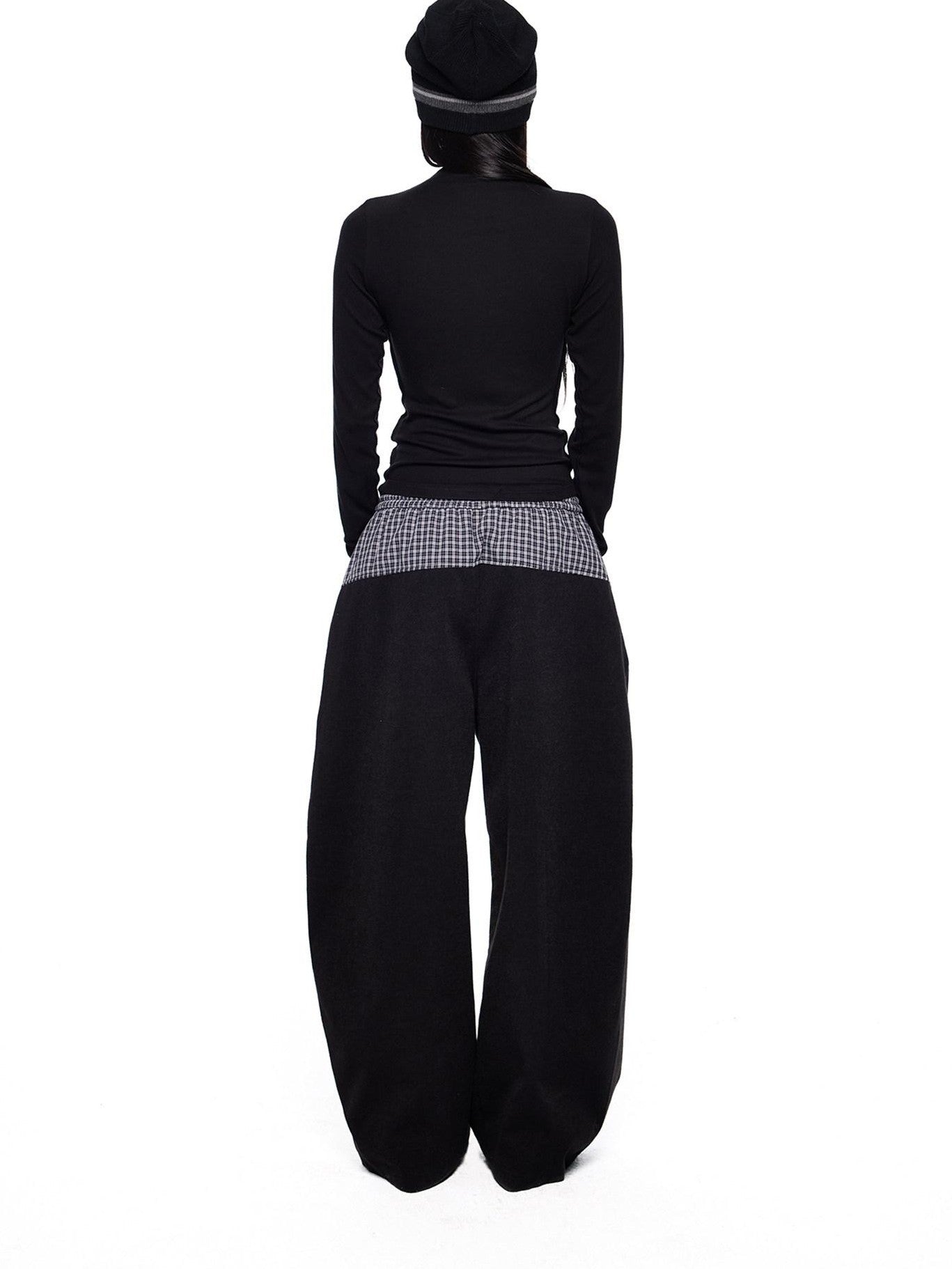 EZEK Thin Pleated Printed Half Turtleneck Women's Viscose Long Sleeve T-shirts