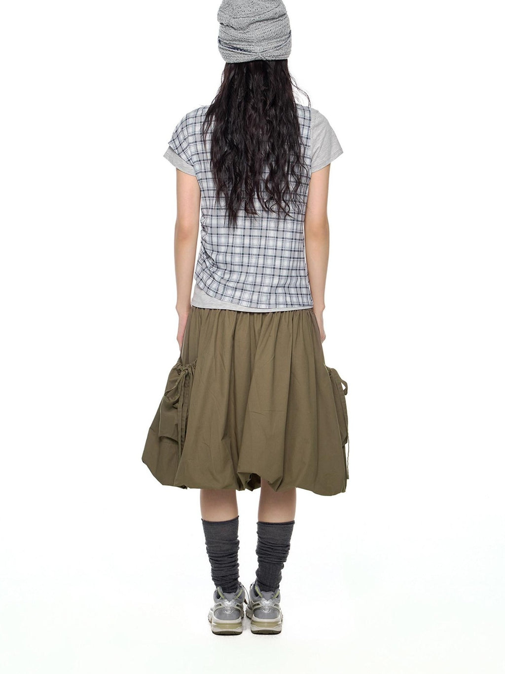 EZEK Two Piece Plaid Print Women's Cotton Lyocell Short Sleeve T-shirts