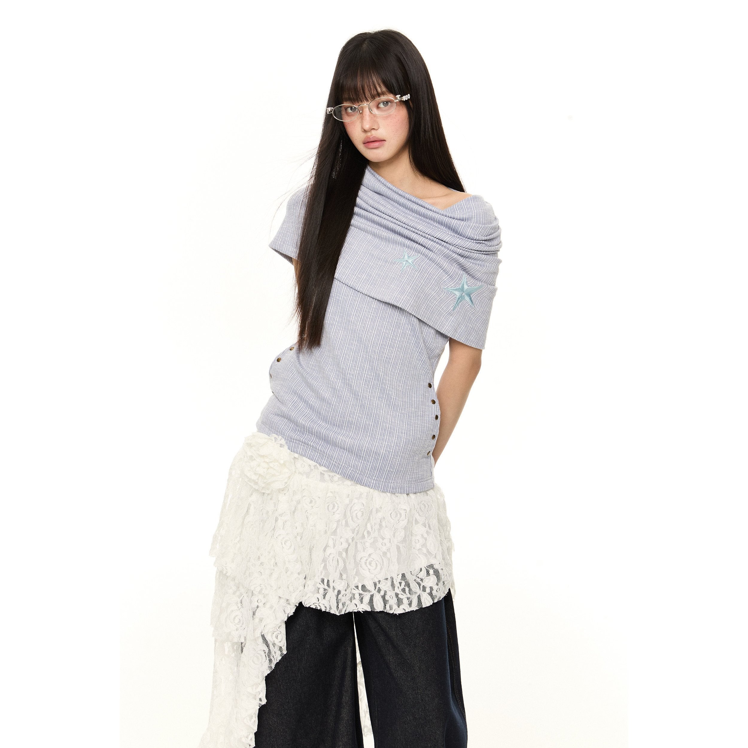 EZEK_Vertical_Stripe_Off_Shoulder_Women's_Cotton_Blend_Knit_Long_Sleeve_T-shirts_962494400732_MISSTT