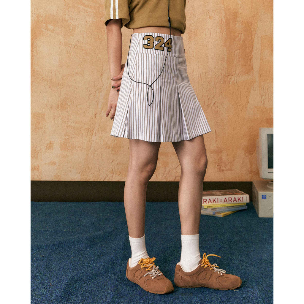 EZEK_Vertical_Stripe_Pleated_High_Waist_Pocket_Women's_Cotton_Blend_A-line_Skirts_799396445694_MISSTT