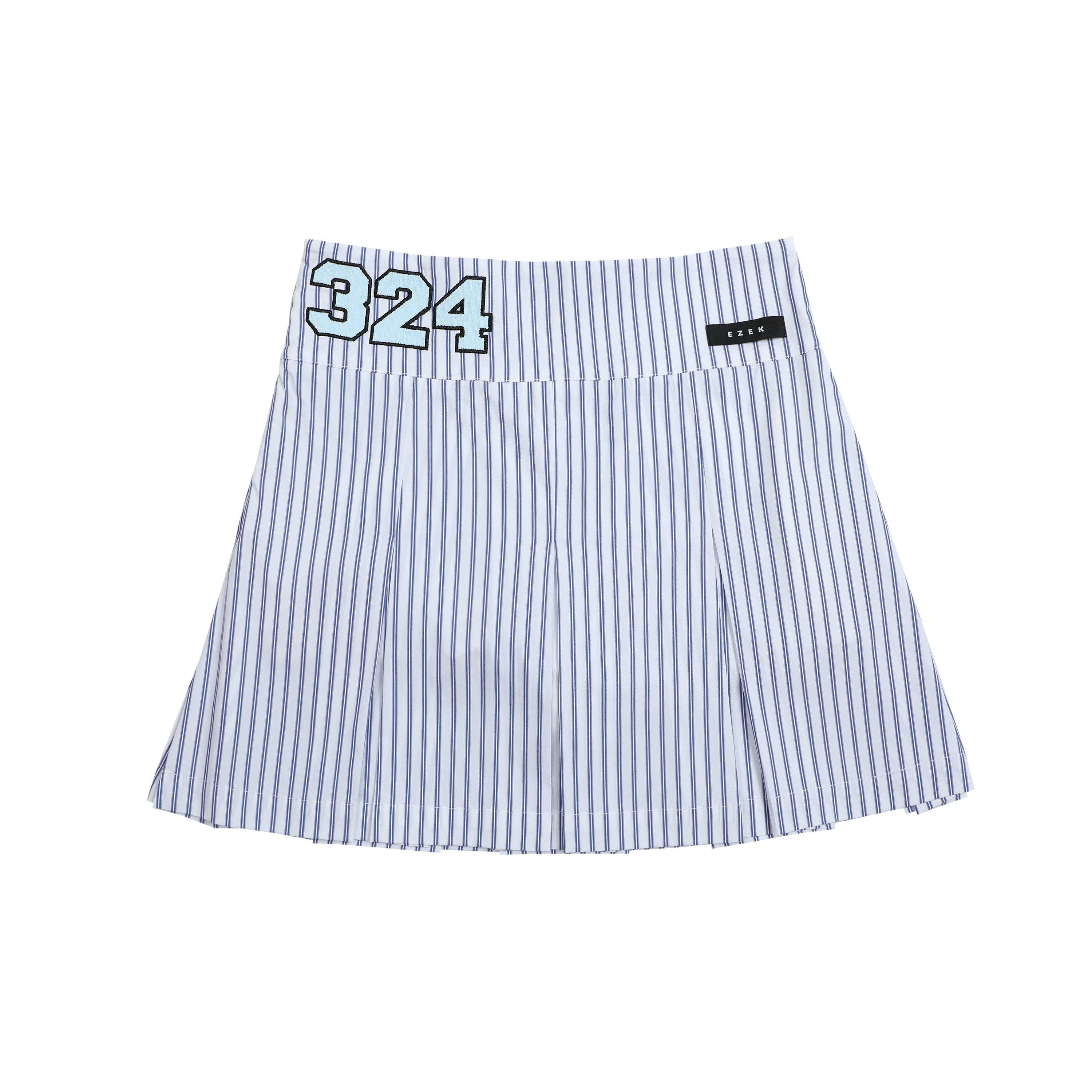 EZEK_Vertical_Stripe_Pleated_High_Waist_Pocket_Women's_Cotton_Blend_A-line_Skirts_799396445694_MISSTT