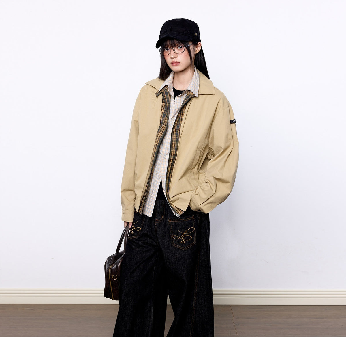 EZEK_Vintage_Colorblock_Turndown_Collar_Women's_Cotton_Utility_Jackets_951359725098_MISSTT