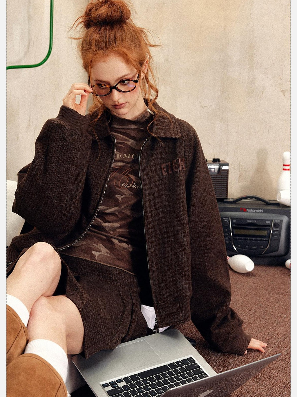 EZEK Vintage Embroidered Cropped Notched Collar Women's Poly Cotton Casual Jackets