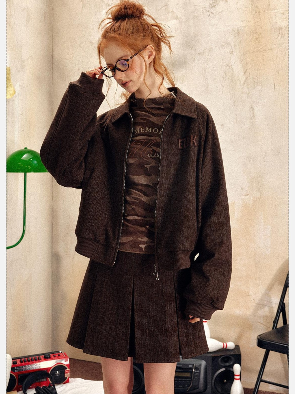 EZEK Vintage Embroidered Cropped Notched Collar Women's Poly Cotton Casual Jackets