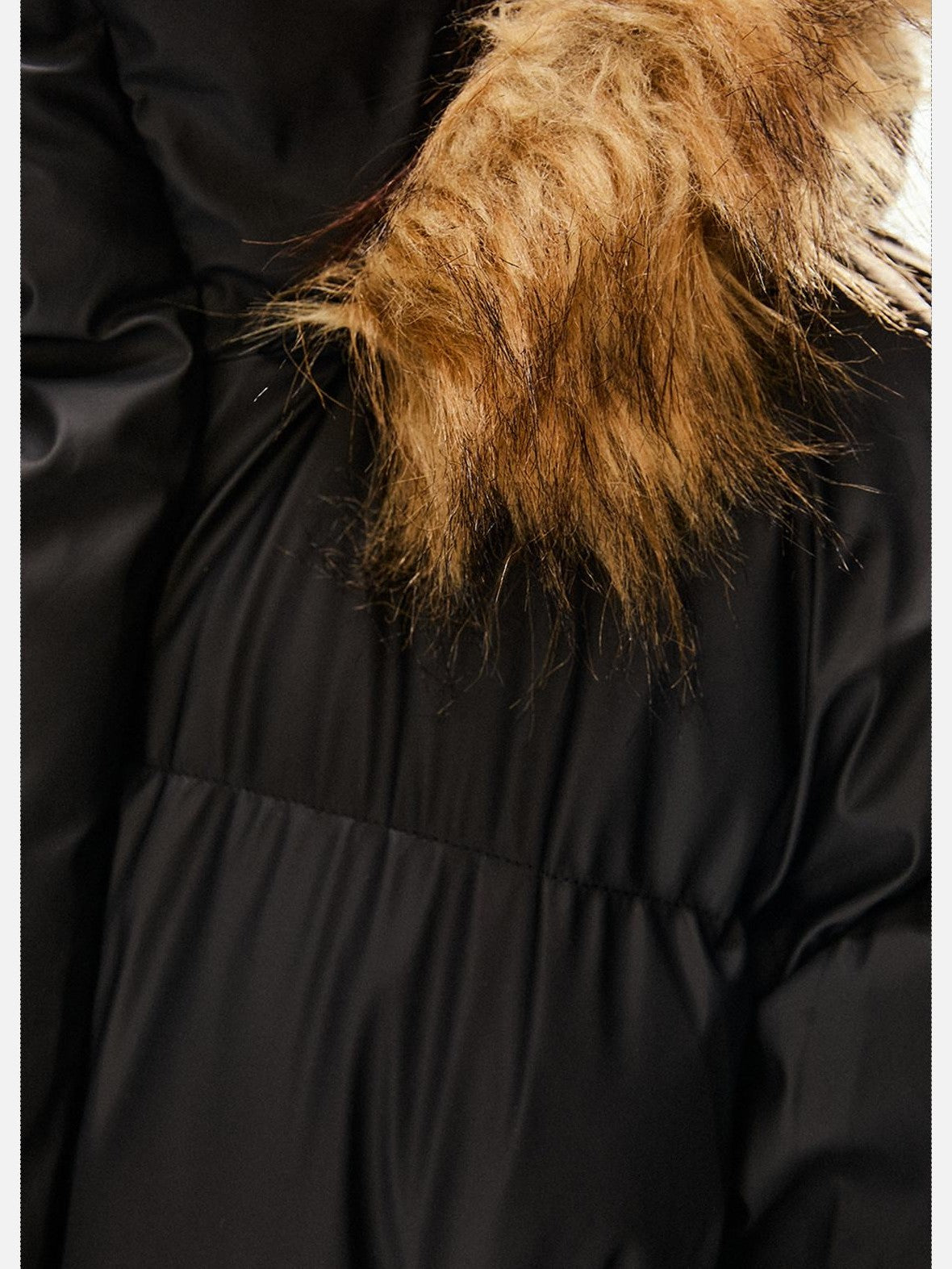 EZEK Vintage High Collar Fur Trim Hood Pockets Women's Polyester Puffer Jackets