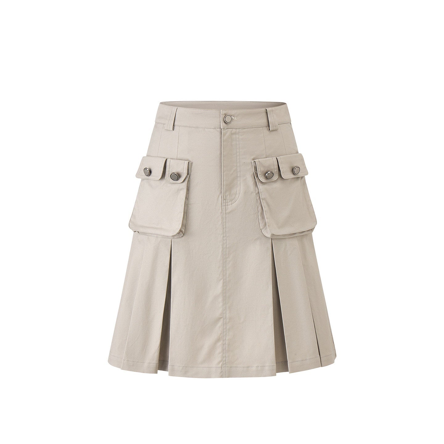 EZEK_Vintage_High_Waist_Pleated_Pocket_A_Line_Women's_Cotton_Spandex_Midi_Skirts_1060416363455_MISSTT