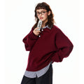 EZEK_Vintage_Polo_Collar_Button_Faux_Two_Piece_Loose_Women's_Viscose_Sweaters_874576826302_MISSTT