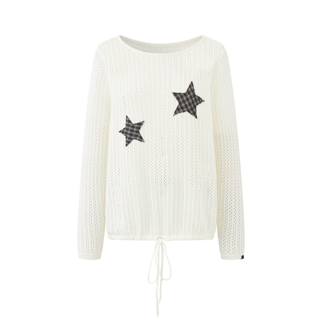 EZEK_Vintage_Star_Cutout_Knitted_Women's_Cotton_Blend_Long_Sleeve_T-shirts_1056394131486_MISSTT