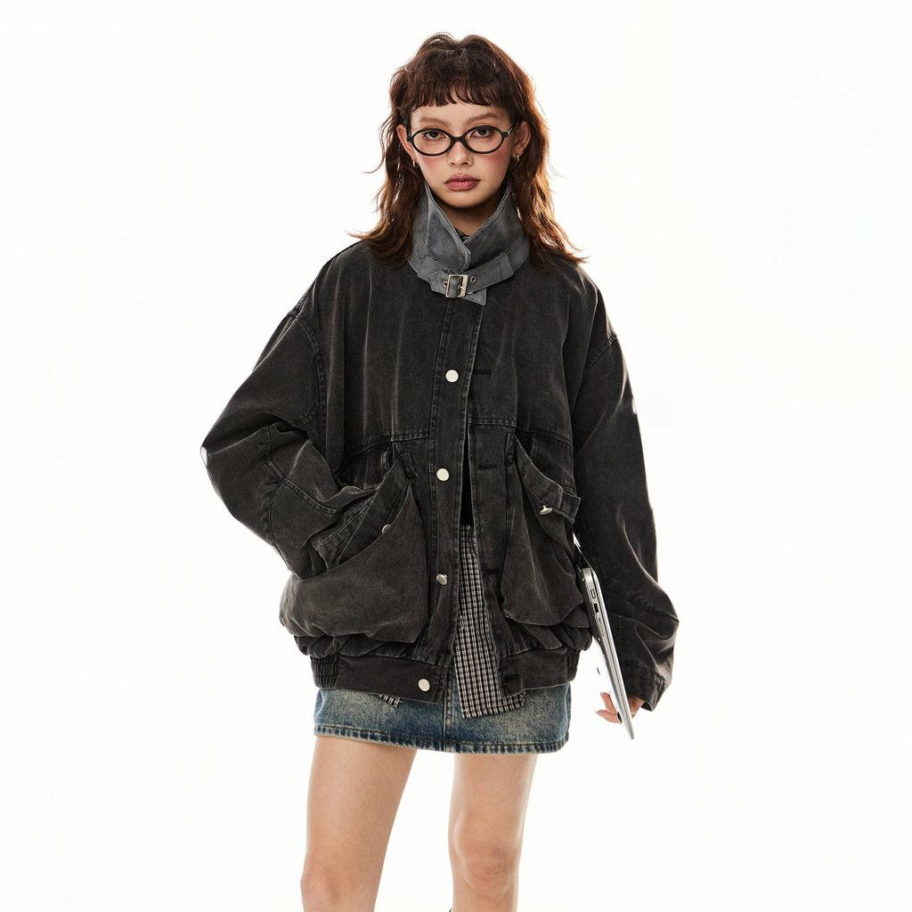 EZEK_Washed_Large_Pocket_American_Barn_Style_Vintage_Women's_Cotton_Utility_Jackets_870292542541_MISSTT