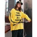 EZEK_Yellow_Letter_Print_Colorblock_Striped_Women's_Cotton_Sweatshirts_810053021381_MISSTT