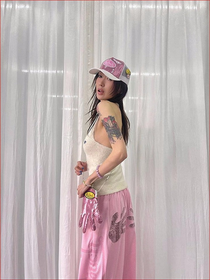 FOURFORTY Adorable Elephant Embroidery Fluffy Backless Women's Polyester Halter Tops