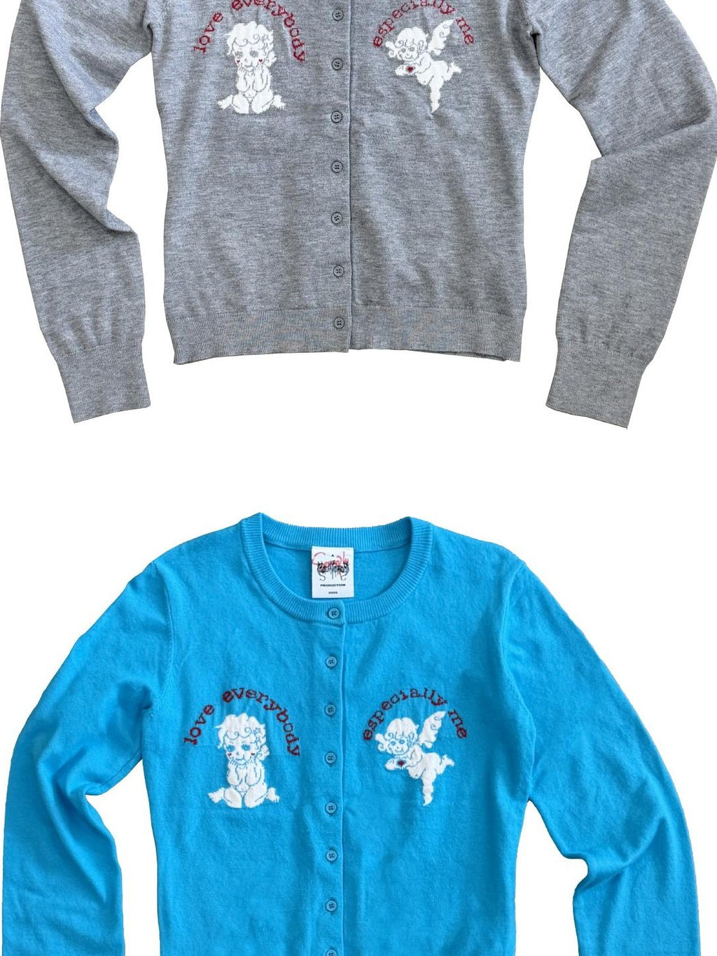 FOURFORTY Angel Print Women's Viscose Cardigans