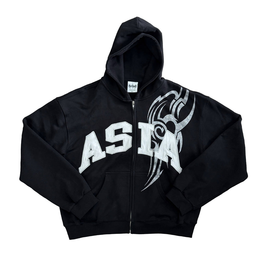 FOURFORTY_Asia_Love_Graphic_Women's_Thickened_Heavyweight_Fleece_Zip-up_Hoodies_986287000563_MISSTT