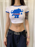 FOURFORTY_Baby_Tee_Double_Headed_Elephant_Print_Short_Sleeve_Women's_Crop_Tops_796807157644_MISSTT