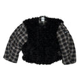 FOURFORTY_Black_Plaid_Double_Breasted_Round_Neck_Women's_Faux_Fur_Coats_868174162119_MISSTT