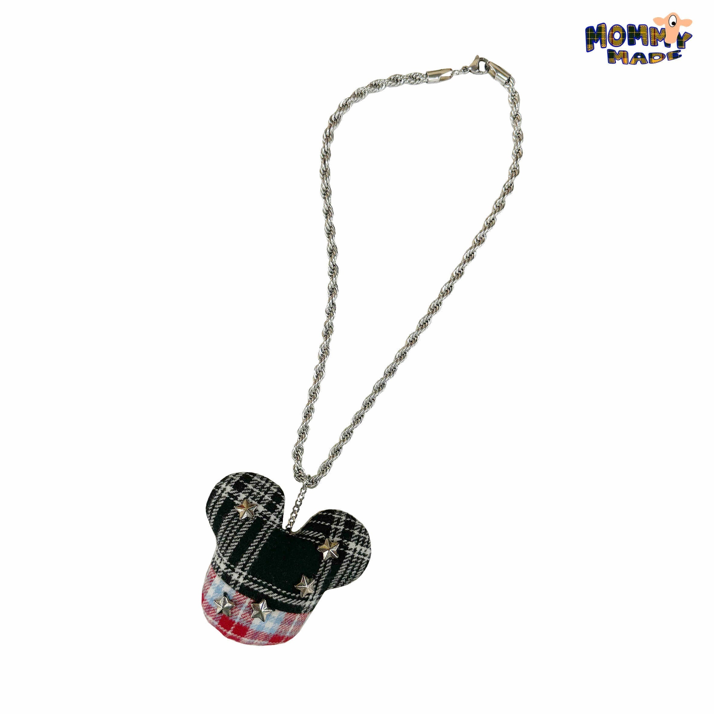 FOURFORTY_Black_Red_Plaid_Patchwork_Twisted_Rope_Chain_Women's_Alloy_Necklaces_826016523783_MISSTT