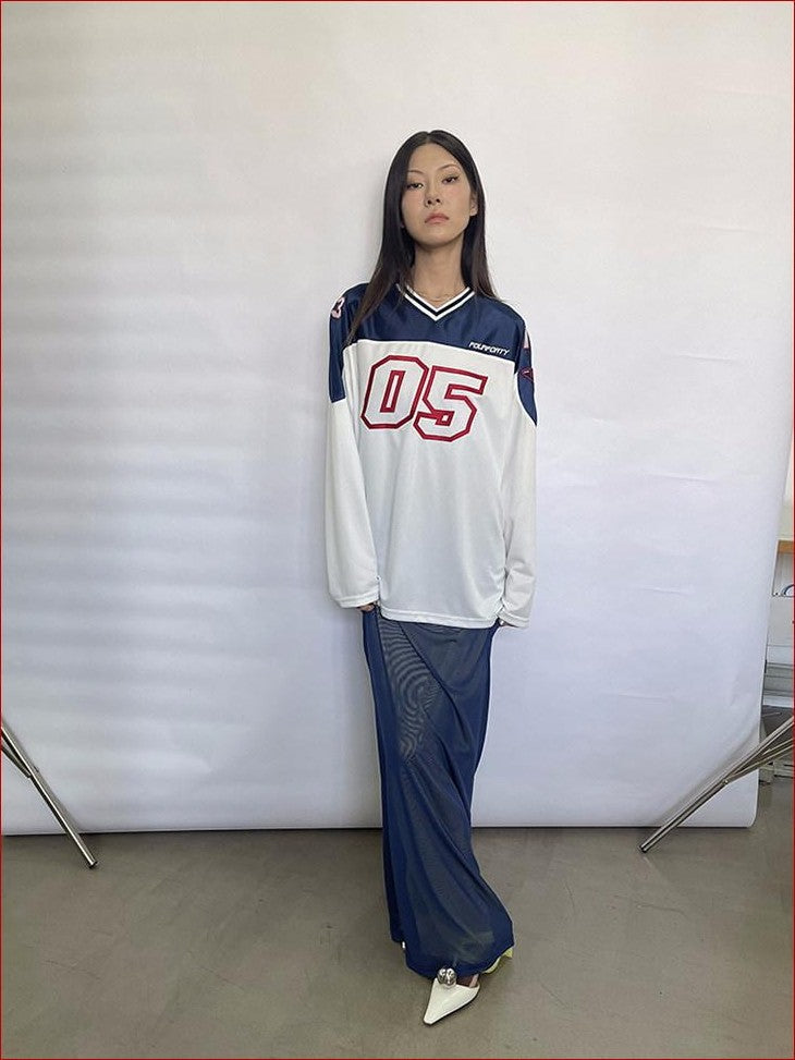 FOURFORTY Blokecore Print Women's Polyester Long Sleeve T-shirts