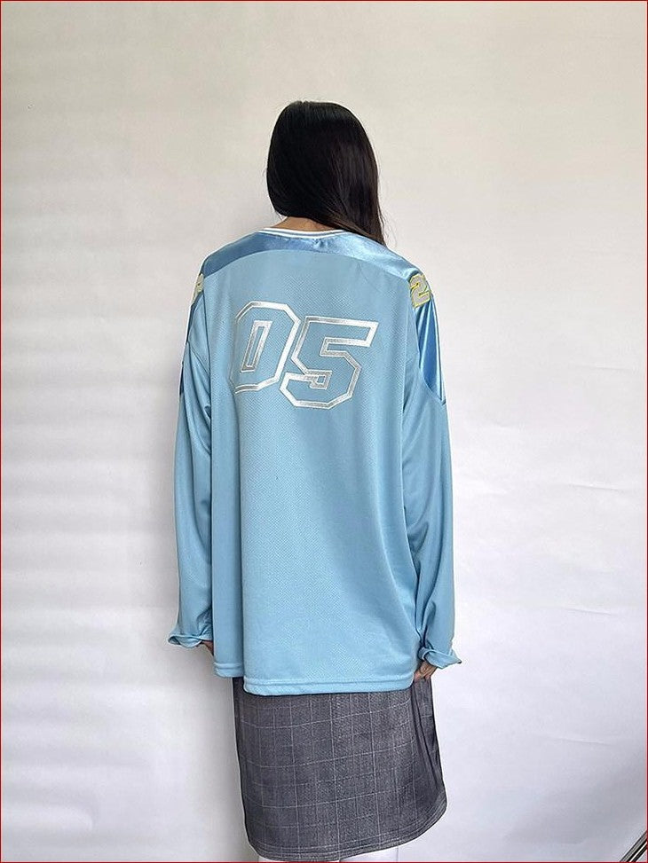 FOURFORTY Blokecore Print Women's Polyester Long Sleeve T-shirts