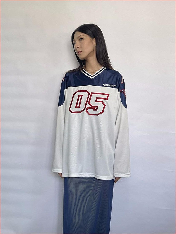 FOURFORTY Blokecore Print Women's Polyester Long Sleeve T-shirts