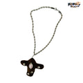 FOURFORTY_Brown_Plaid_Patchwork_Ox_Head_Cross_Women's_Alloy_Rope_Chain_Necklaces_826403249284_MISSTT