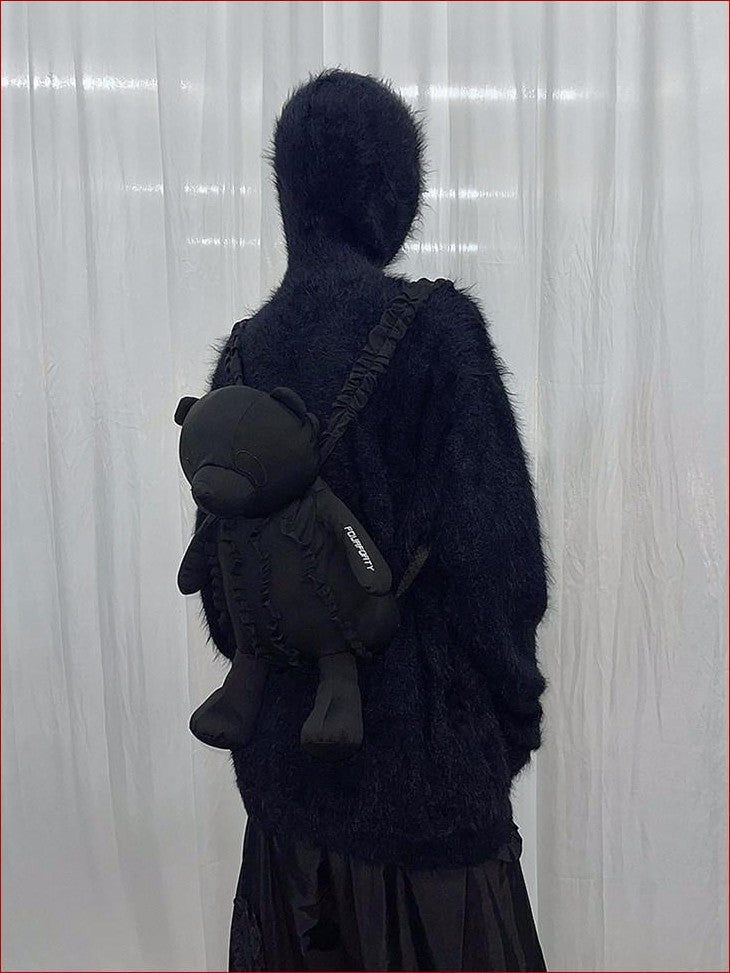 FOURFORTY Camouflage Panda Print Functional Zip Closure Women's Backpacks