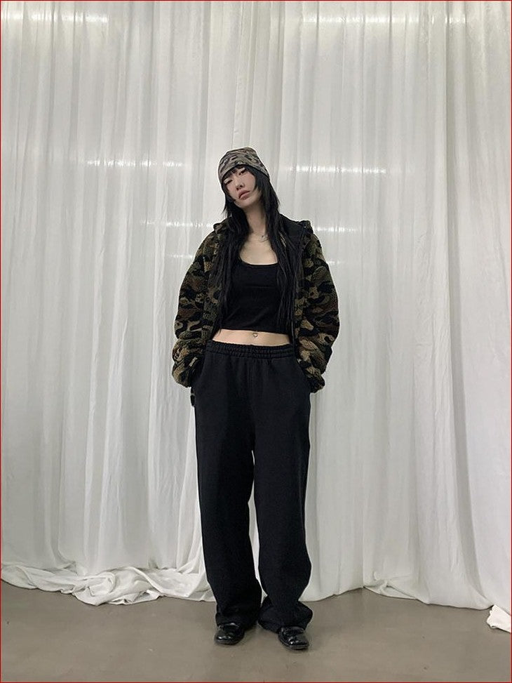 FOURFORTY Chocolate Dot Hooded Pullover Women's 420g Fleece Lined Hoodies