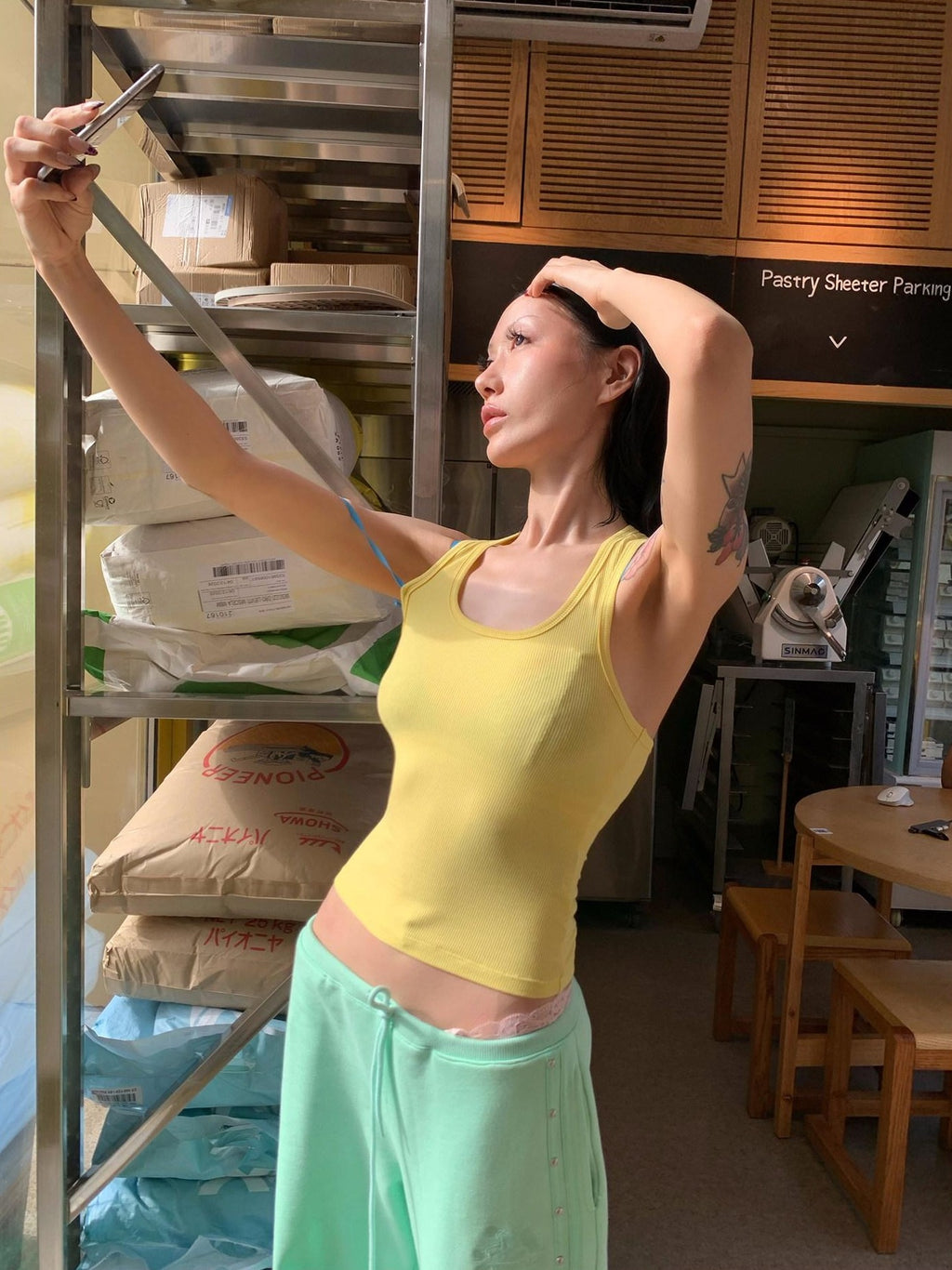 FOURFORTY Comfortable Easy Wear Basic Racerback Three Color Women's Tank Tops
