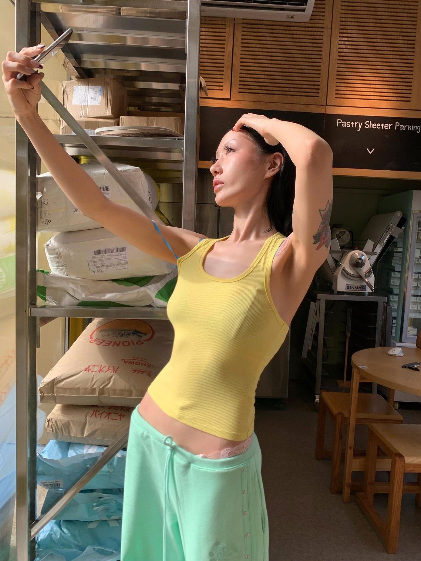FOURFORTY Comfortable Easy Wear Basic Racerback Three Color Women's Tank Tops