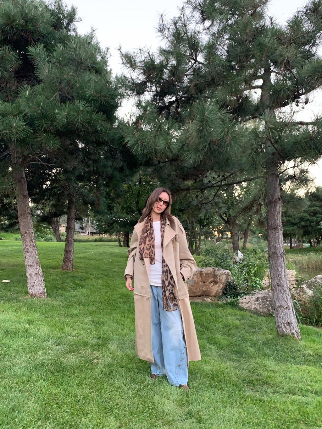 FOURFORTY Crisp Tailored Structured Detachable Women's Khaki Trench Coats