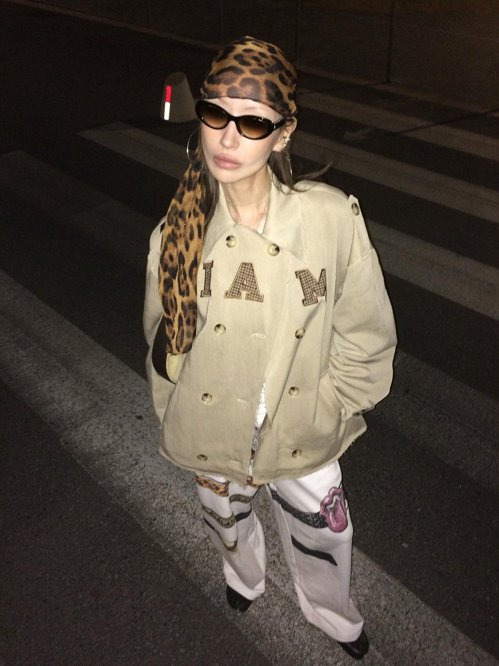 FOURFORTY Crisp Tailored Structured Detachable Women's Khaki Trench Coats