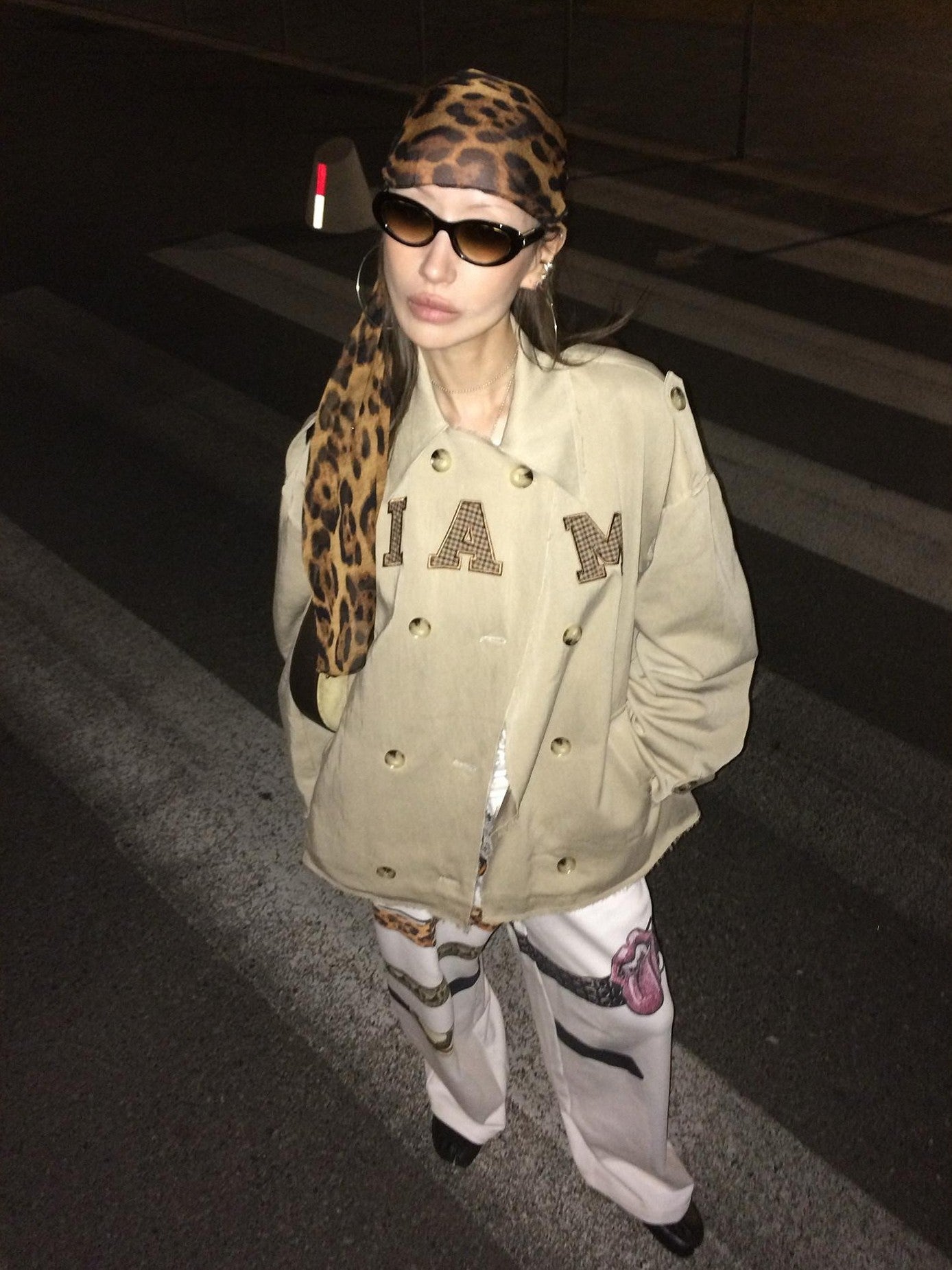 FOURFORTY Crisp Tailored Structured Detachable Women's Khaki Trench Coats